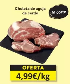 Oferta de Chuleta De Aguja De Cerdo por 4,99€ en Economy Cash