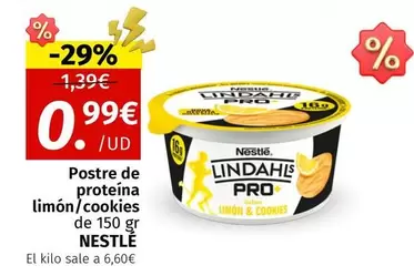 Oferta de Nestlé - Postre De Proteina Limon / Cookies por 0,99€ en Maskom Supermercados