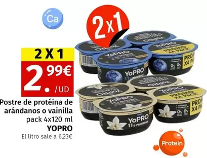 Oferta de YoPRO - Postre De Proteina De Arándanos O Vainilla por 2,99€ en Maskom Supermercados