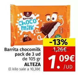 Oferta de Alteza - Barrita Chocomilk por 1,09€ en Maskom Supermercados