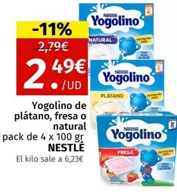 Oferta de Nestlé - Yogolino De Platano por 2,49€ en Maskom Supermercados