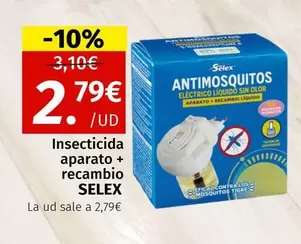 Oferta de Selex - Insecticida Aparato + Recambio por 2,79€ en Maskom Supermercados