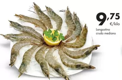 Oferta de Langostino Crudo Mediano por 9,75€ en Supermercados Lupa