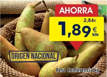 Oferta de Origen - Pera Conferencia por 1,89€ en Froiz