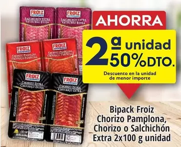 Oferta de Froiz - Bipack Chorizo Pamplona, Chorizo O Salchichon Extra 2x en Froiz