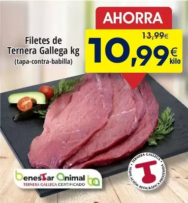 Oferta de Gallega - Filetes De Ternera por 10,99€ en Froiz