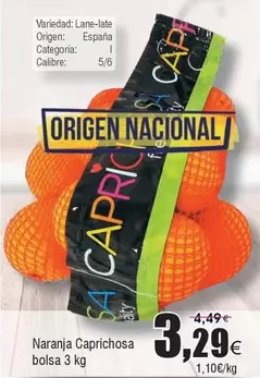 Oferta de Origen - Naranja Caprichosa por 3,29€ en Froiz