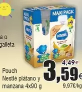 Oferta de Nestlé - Pouch Plátano Y Manzana por 3,59€ en Froiz