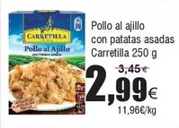 Oferta de Carretilla - Pollo Al Ajillo Con Patatas Asadas por 2,99€ en Froiz