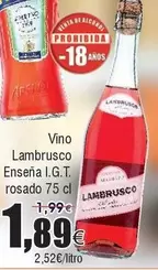 Oferta de Lambrusco - Vino por 1,89€ en Froiz