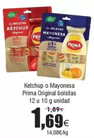 Oferta de Prima - Ketchup O Mayonesa por 1,69€ en Froiz