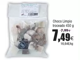 Oferta de Choco Limpio Troceado por 7,49€ en Froiz