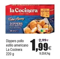 Oferta de La Cocinera - Dippers Pollo Estilo Americano por 1,99€ en Froiz