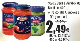 Oferta de Barilla - Salsa Arrabbiata por 2,49€ en Froiz