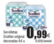 Oferta de Scottex - Servilletas Original Decoradas por 0,99€ en Froiz