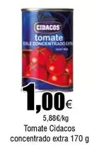 Oferta de Cidacos - Tomate Concentrado Extra por 1€ en Froiz