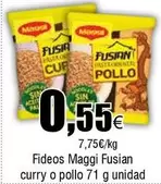 Oferta de Maggi - Fideos Fusian Curry O Pollo por 0,55€ en Froiz