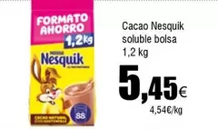 Oferta de Nesquik - Cacao Soluble Bolsa por 5,45€ en Froiz