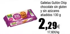 Oferta de Gullón - Galletas Chip Chocolate Sin Gluten Y Sin Azucares Anadidos por 2,29€ en Froiz