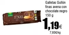 Oferta de Gullón - Galletas Finas Avena Con Chocolate Negro por 1,19€ en Froiz