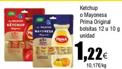 Oferta de Prima - Ketchup O  Original Bolsitas por 1,22€ en Froiz