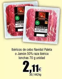 Oferta de Navidul - Ibéricos De Cebo por 2,11€ en Froiz