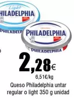 Oferta de Philadelphia - Queso Untar Regular O Light por 2,28€ en Froiz