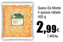 Oferta de Queso Do Monte 4 Quesos Rallado por 2,99€ en Froiz