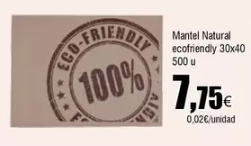 Oferta de Eco - Mantel Natural por 7,75€ en Froiz