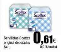 Oferta de Scottex - Servilletas Original Decoradas por 0,61€ en Froiz