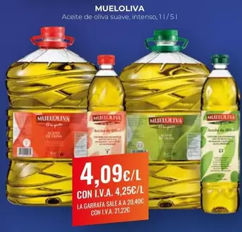 Oferta de Mueloliva - Aceite De Oliva Suave, por 4,09€ en CashDiplo
