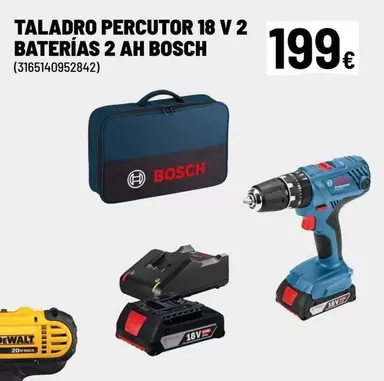 Oferta de Dewalt - Taladro Percutor 18 V 2 Baterias 2 Ah por 199€ en Brico Depôt