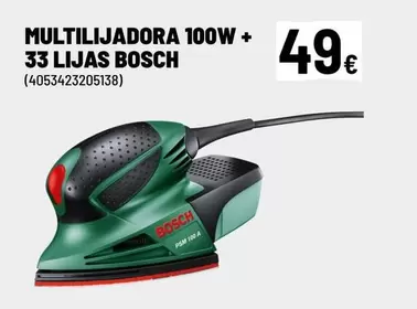 Oferta de Bosch - Multilijadora + 33 Lijas por 49€ en Brico Depôt