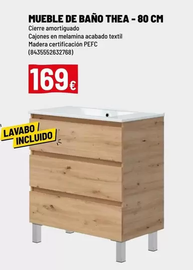 Oferta de Mueble De Bano Thea por 169€ en Brico Depôt