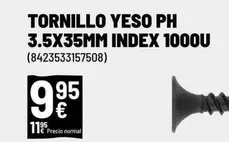 Oferta de Tornillo Ph 35x35mm Index 1000u por 9,95€ en Brico Depôt