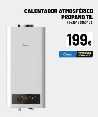 Oferta de Calentador Atmosférico por 199€ en Brico Depôt