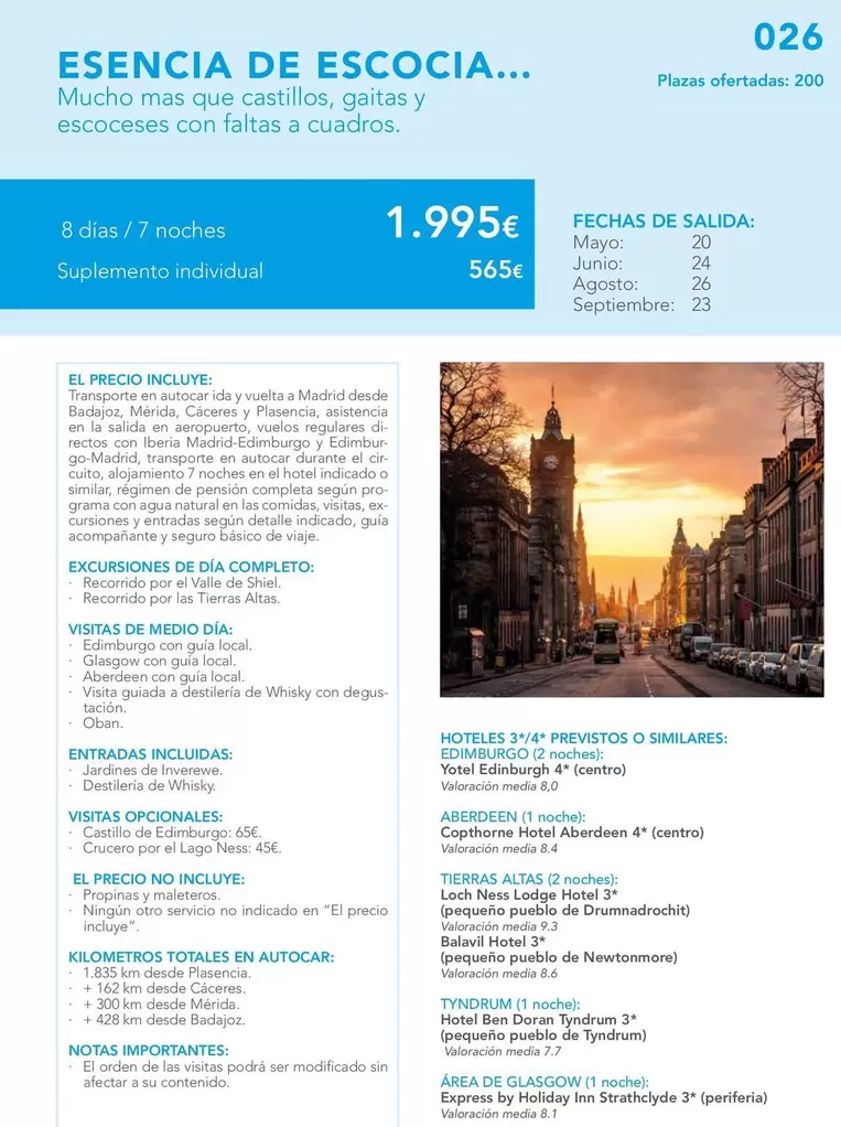 Oferta de Esencia De Escocia por 1995€ en Nautalia Viajes