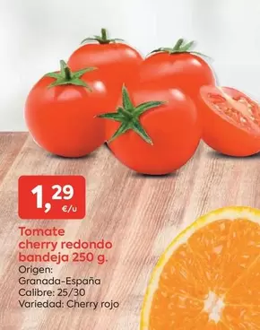 Oferta de Redondo - Tomate Cherry  Bandeja por 1,29€ en Suma Supermercados