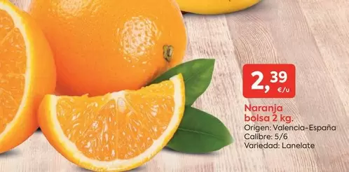 Oferta de Origen - Naranja Belsa 2 Kg por 2,39€ en Suma Supermercados