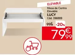 Oferta de Mesa De Centro Elevable por 79,99€ en Conforama