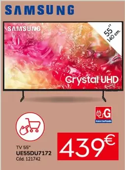 Oferta de Samsung - Tv 55" UE55DU7172 por 439€ en Conforama