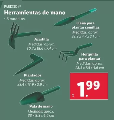 Oferta de Parkside - Herramientas De Mano por 1,99€ en Lidl