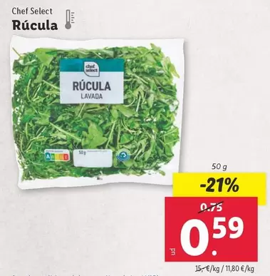 Oferta de Chef Select - Rúcula por 0,59€ en Lidl