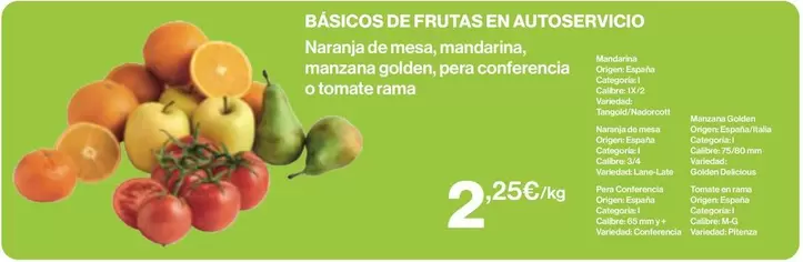 Oferta de Rama - Básicos De Frutas En Autoservicio por 2,25€ en Supercor