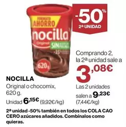 Oferta de Nocilla - Original O Chocomix por 6,15€ en Supercor