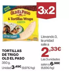 Oferta de Old El Paso - Tortillas De Trigo por 3,49€ en Supercor