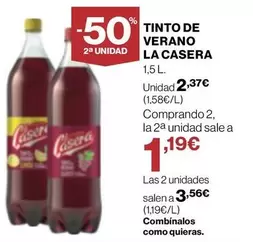 Oferta de La Casera - Tinto De Verano por 2,37€ en Supercor