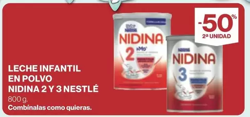 Oferta de Nidina - Leche Infantil En Polvo en Supercor