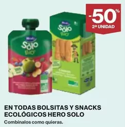 Oferta de Solo - En Todas Bolsitas Y Snacks Ecológicos en Supercor