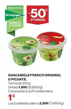 Oferta de Guacamole Fresco Original por 1,99€ en Supercor